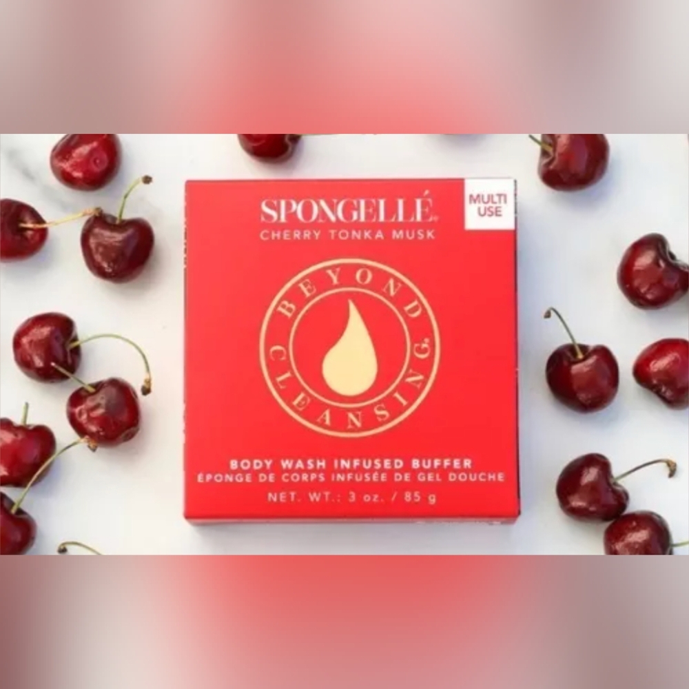 Spongelle Body Wash Infused Buffer Cherry Tonka Musk